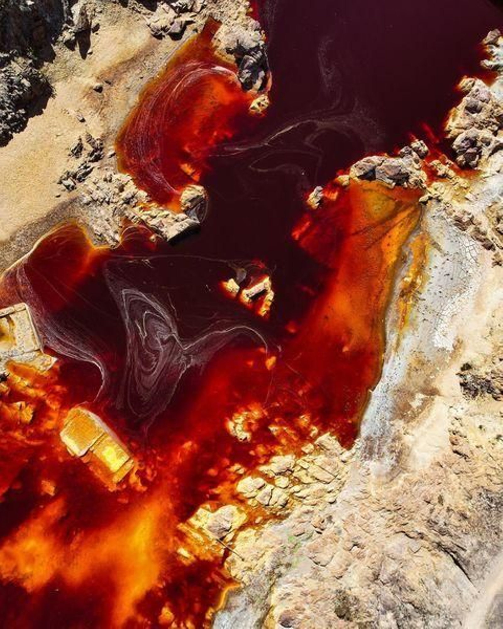 El Puente Gadea (en Villarrasa) a vista de pájaro