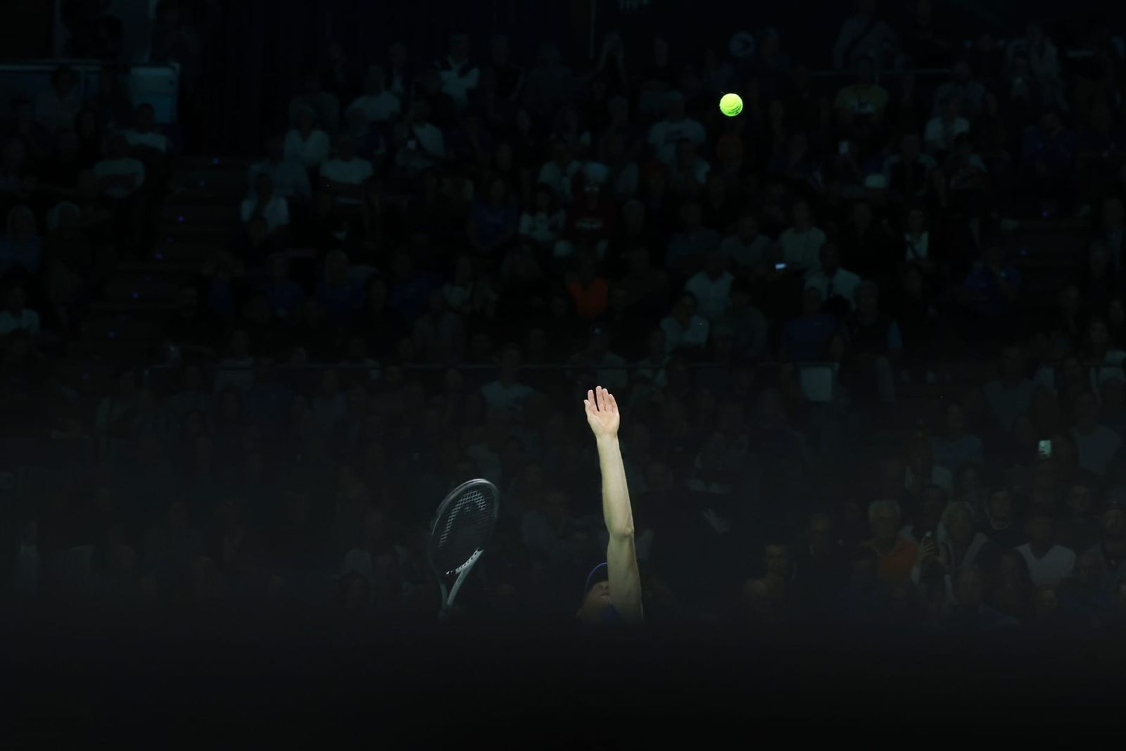 Jannik Sinner trae su show a Málaga.