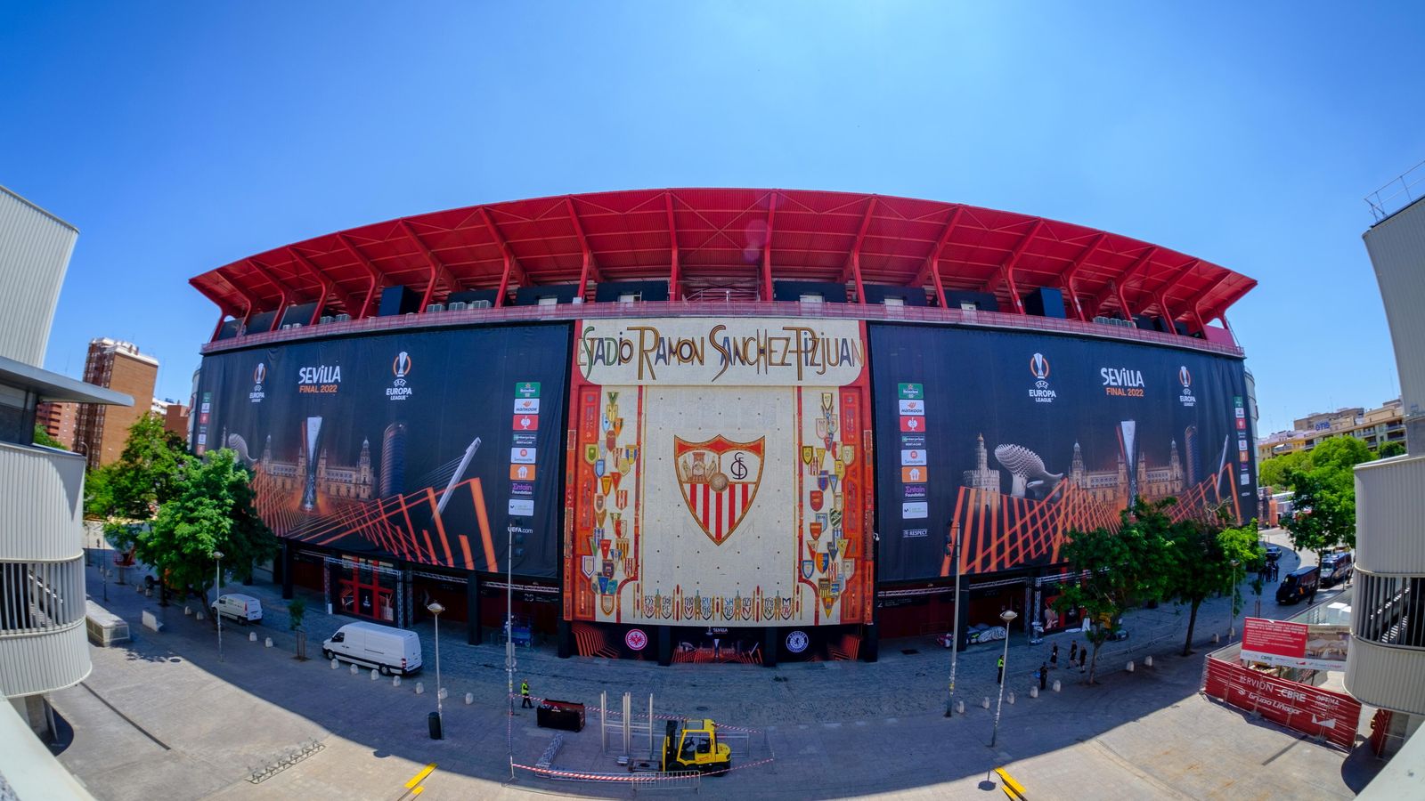 Exterior del estadio Ramón Sánchez-Pizjuán
