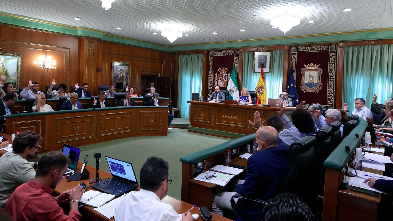 Sesión plenaria en el Ayuntamiento de Marbella