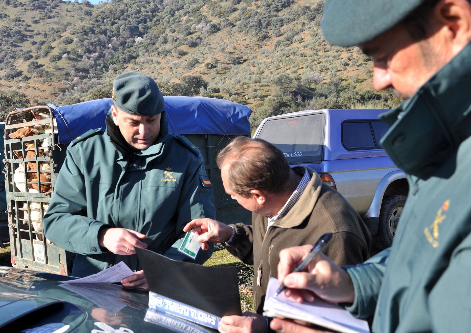 El Seprona controla una montería en Córdoba.