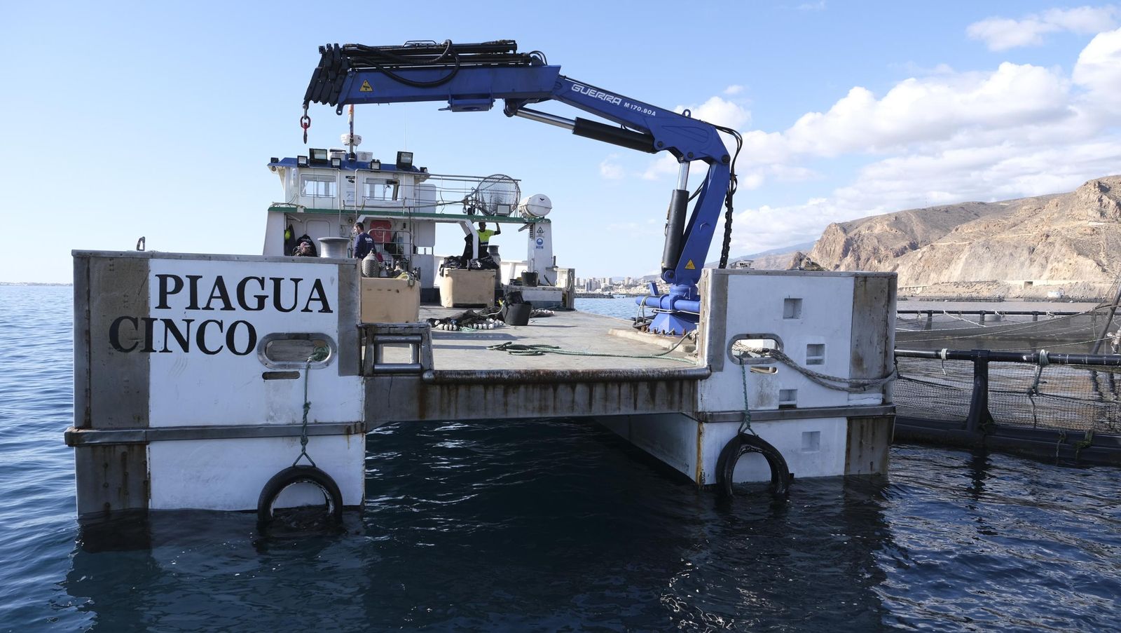 La piscifactoría de El Cañarete, en imágenes