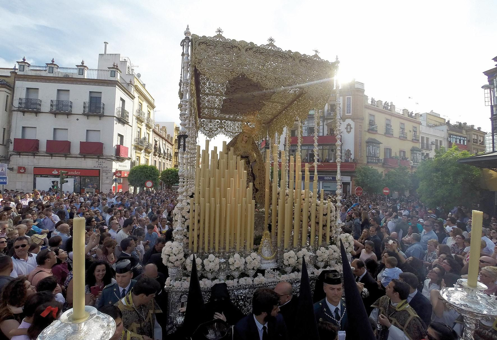 La Virgen del Patrocinio de la Hermandad del Cachorro.