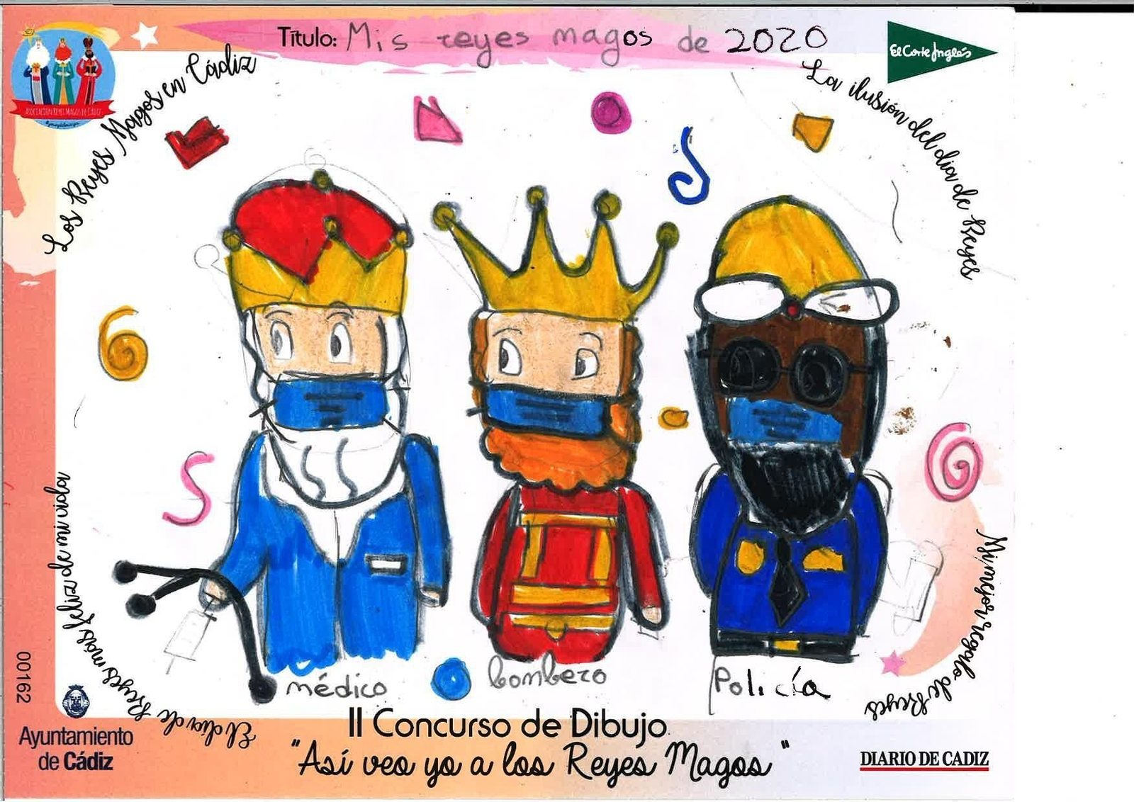 Las felicitaciones finalistas del II Concurso de Dibujo 'Así veo yo a los Reyes Magos'