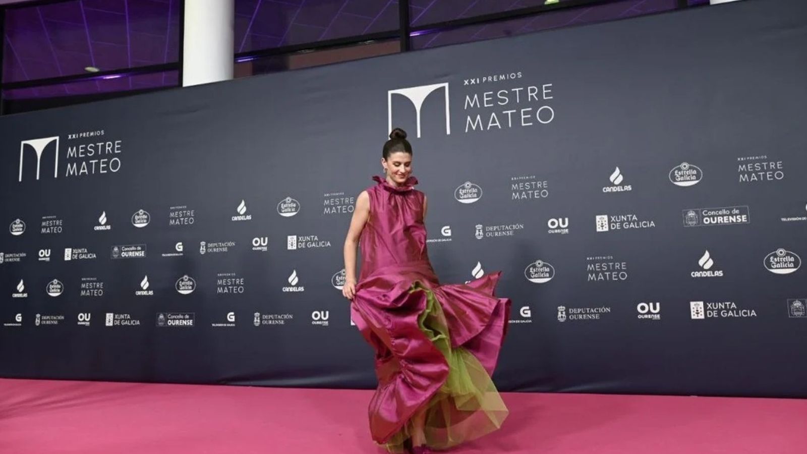 Alba Mancebo vestida con un diseño de 'De los Aires'