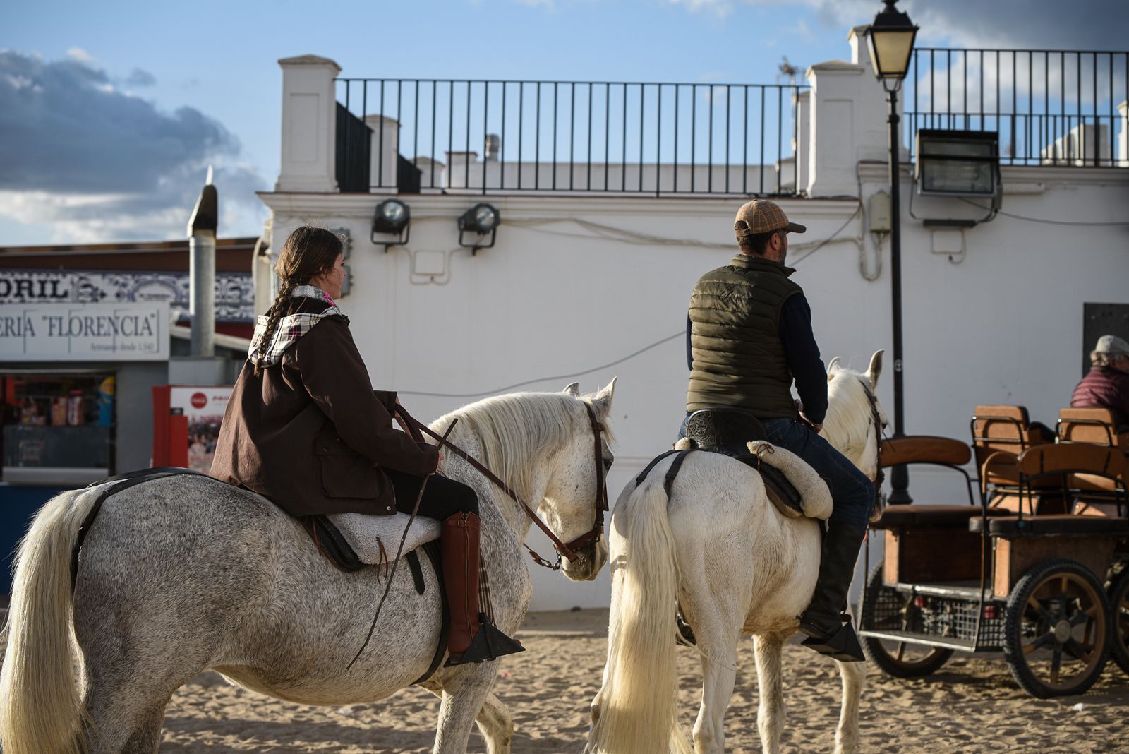 Imágenes del ambiente en la Aldea de El Rocío el domingo 26 de febrero
