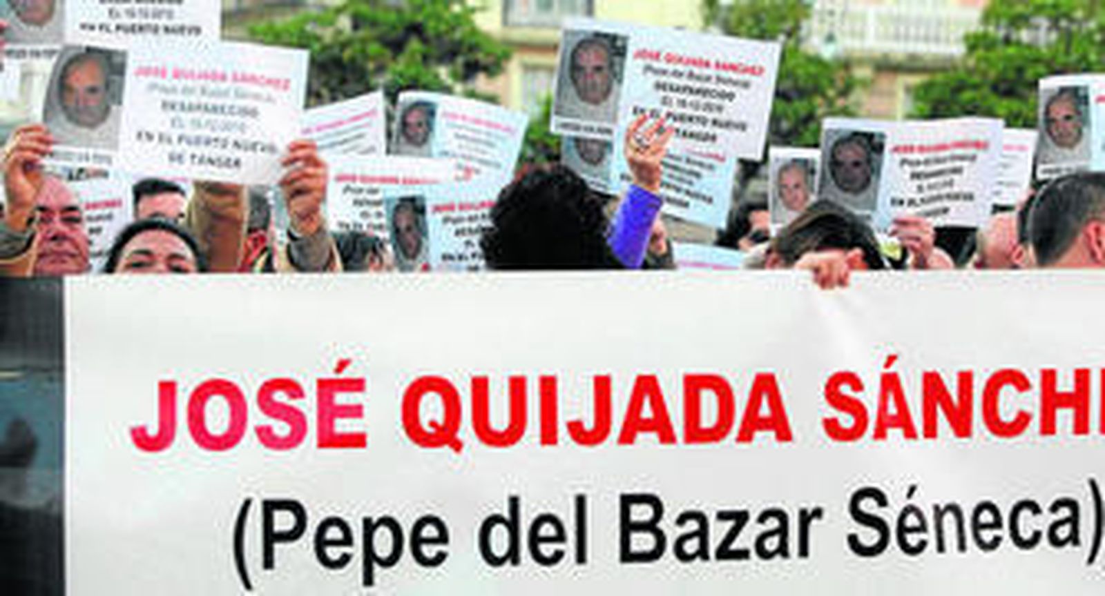 Una de las concentraciones llevadas a cabo por familiares y amigos meses después de la desaparición.