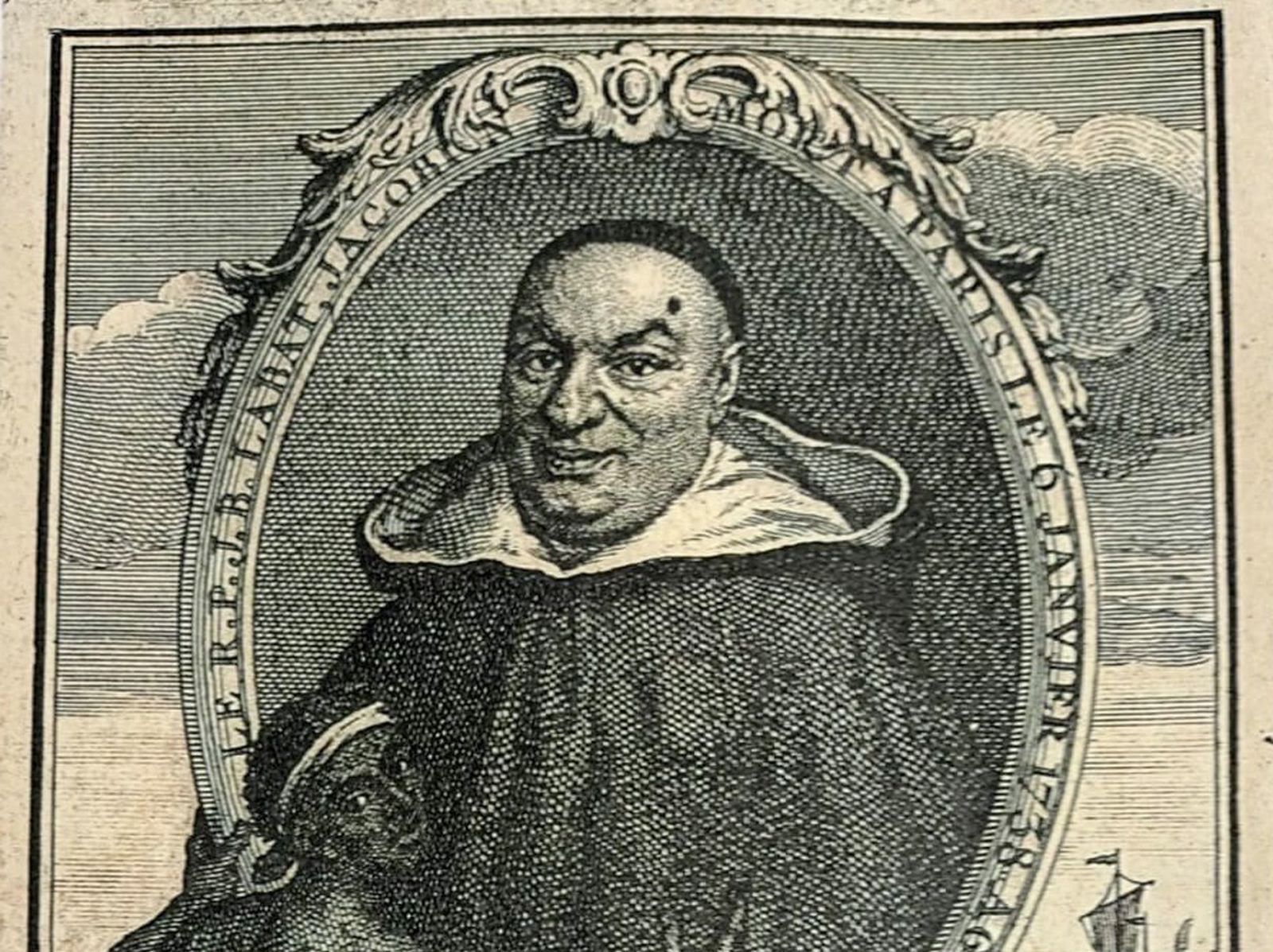 Grabado con la imagen de Juan Bautista Labat.