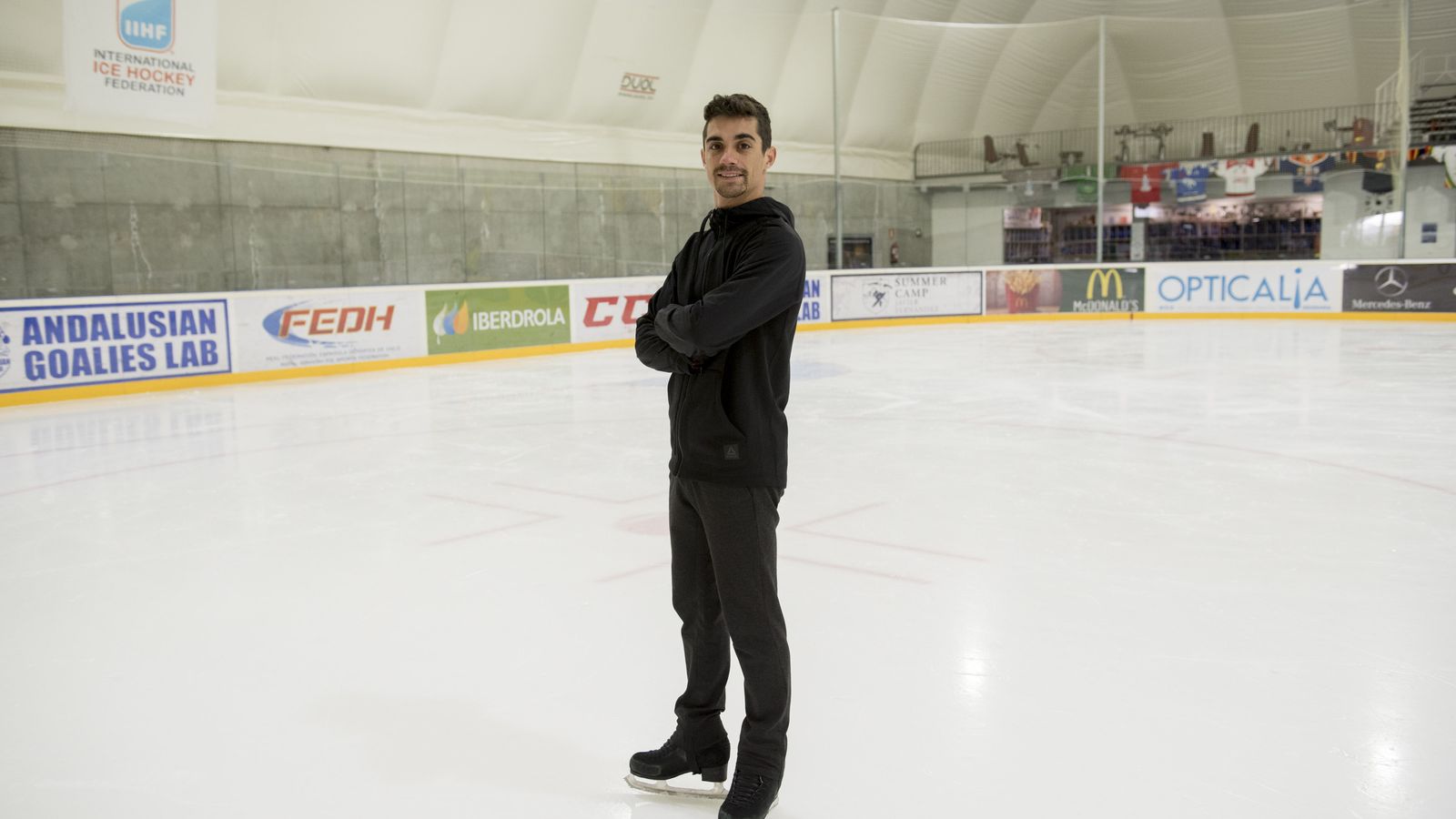 Javier Fernández, durante la entrevista.