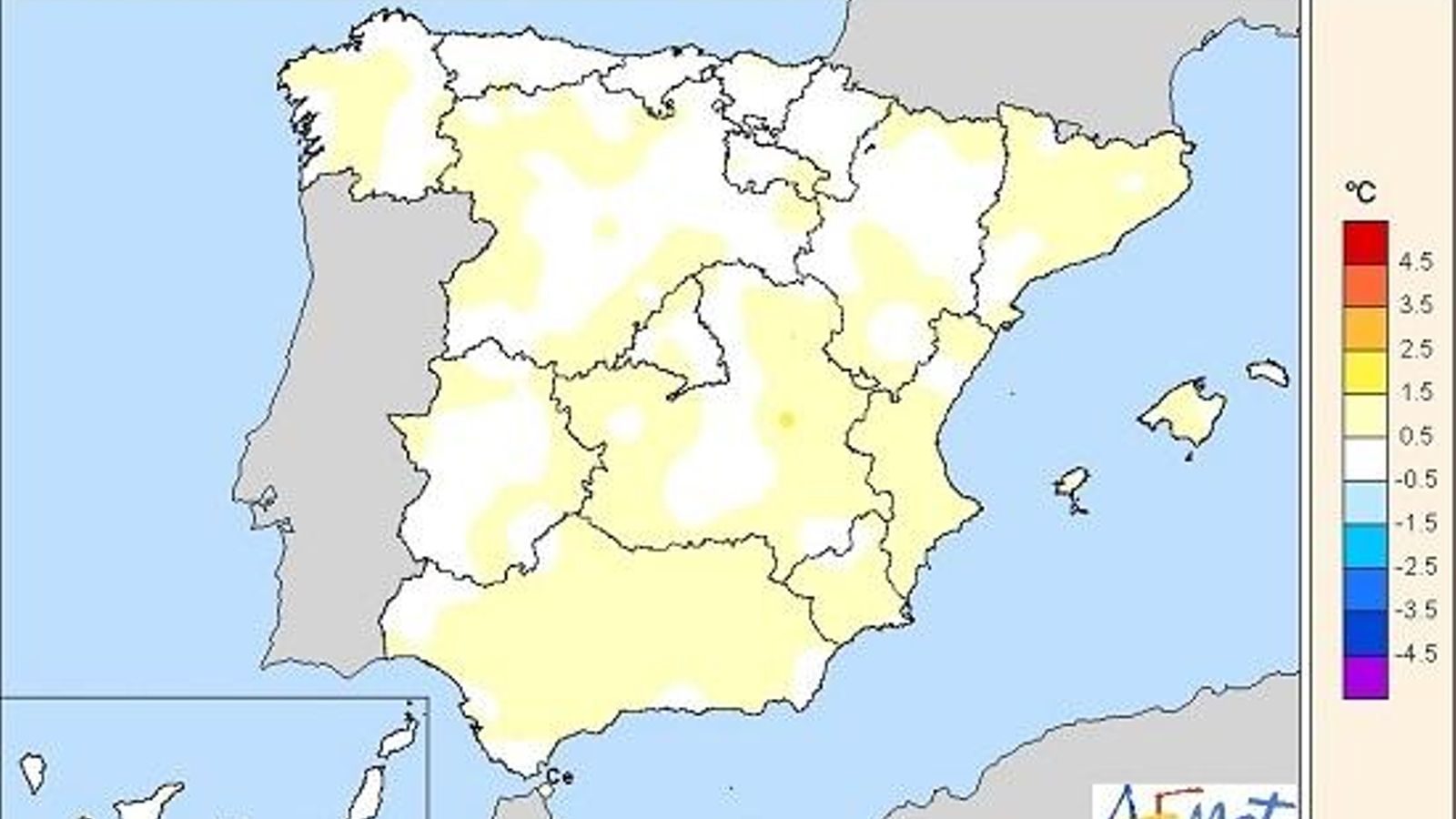 Anomalías de temperaturas Anomalías de temperaturas