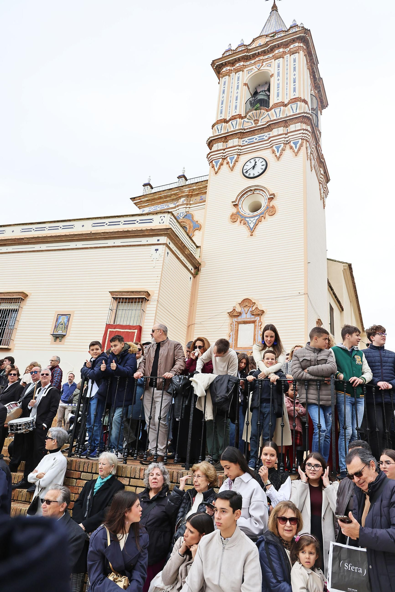 Imágenes de la procesión de San Sebastián por las calles de Huelva