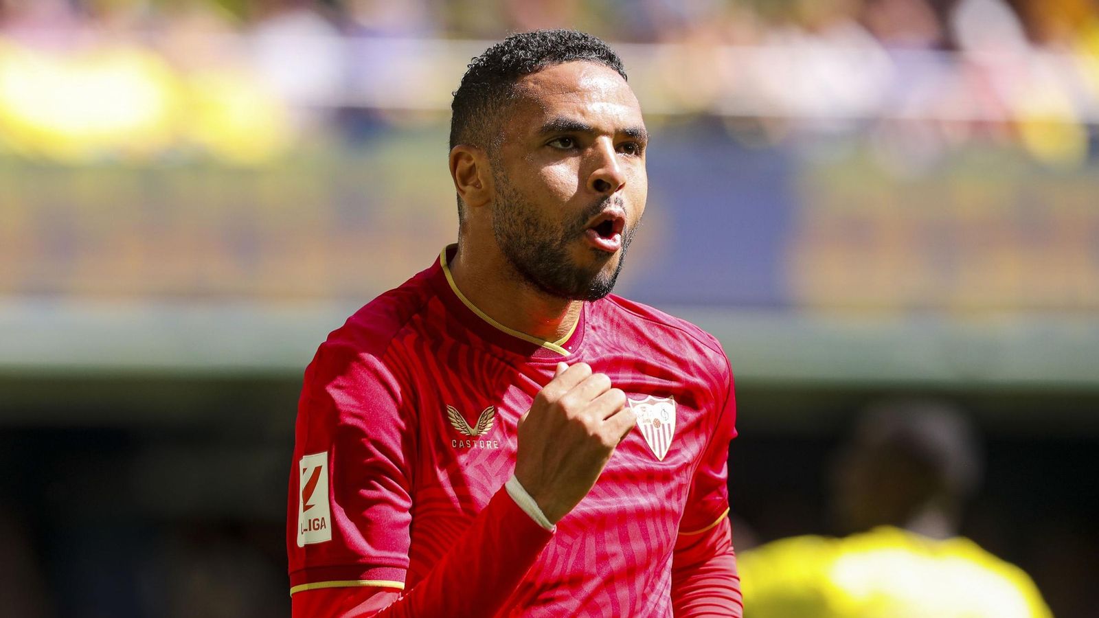 En-Nesyri celebra un gol la pasada campaña.