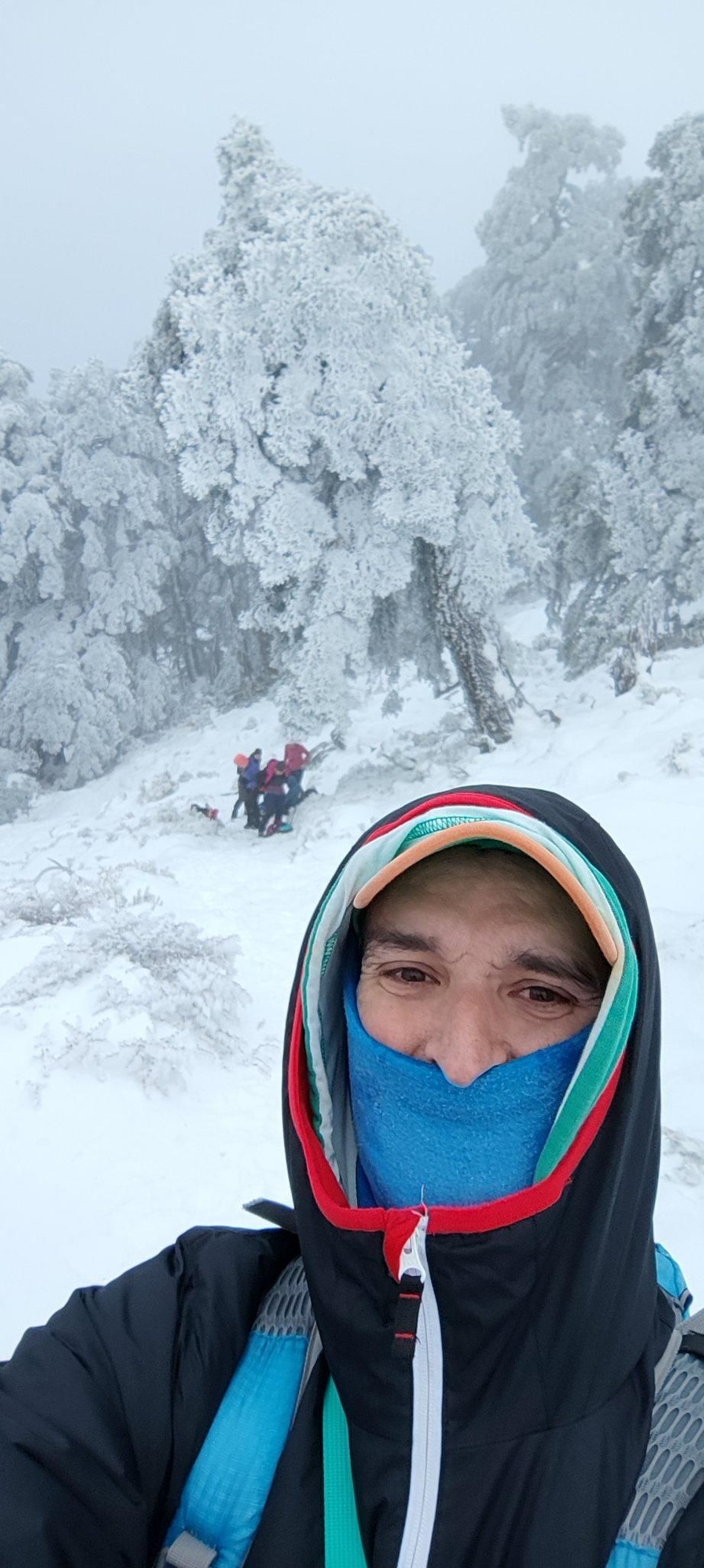 Antonio Jesús, durante el trayecto.