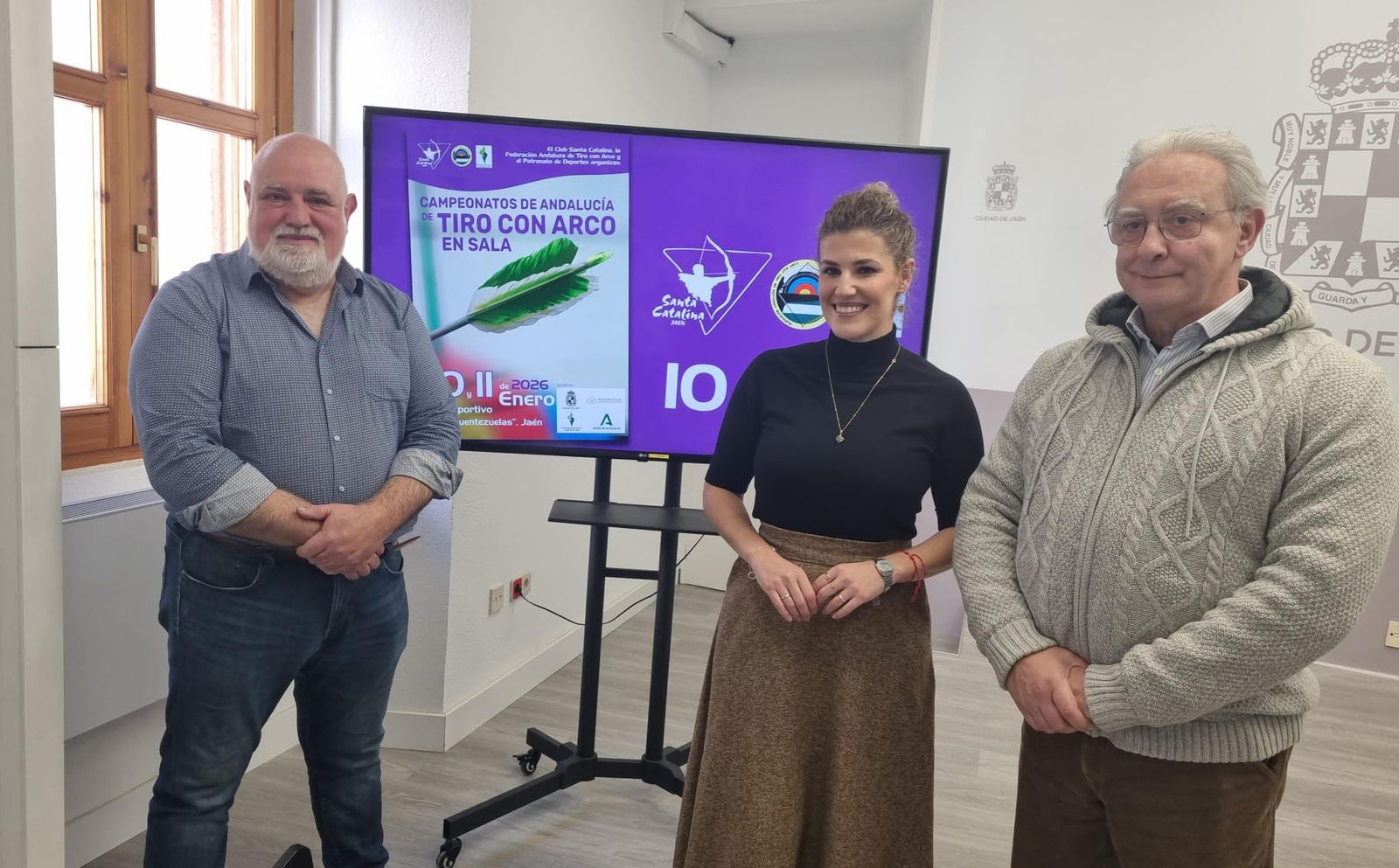Javier Medina, Beatriz López y Antonio Cuenca, en el acto de presentación.
