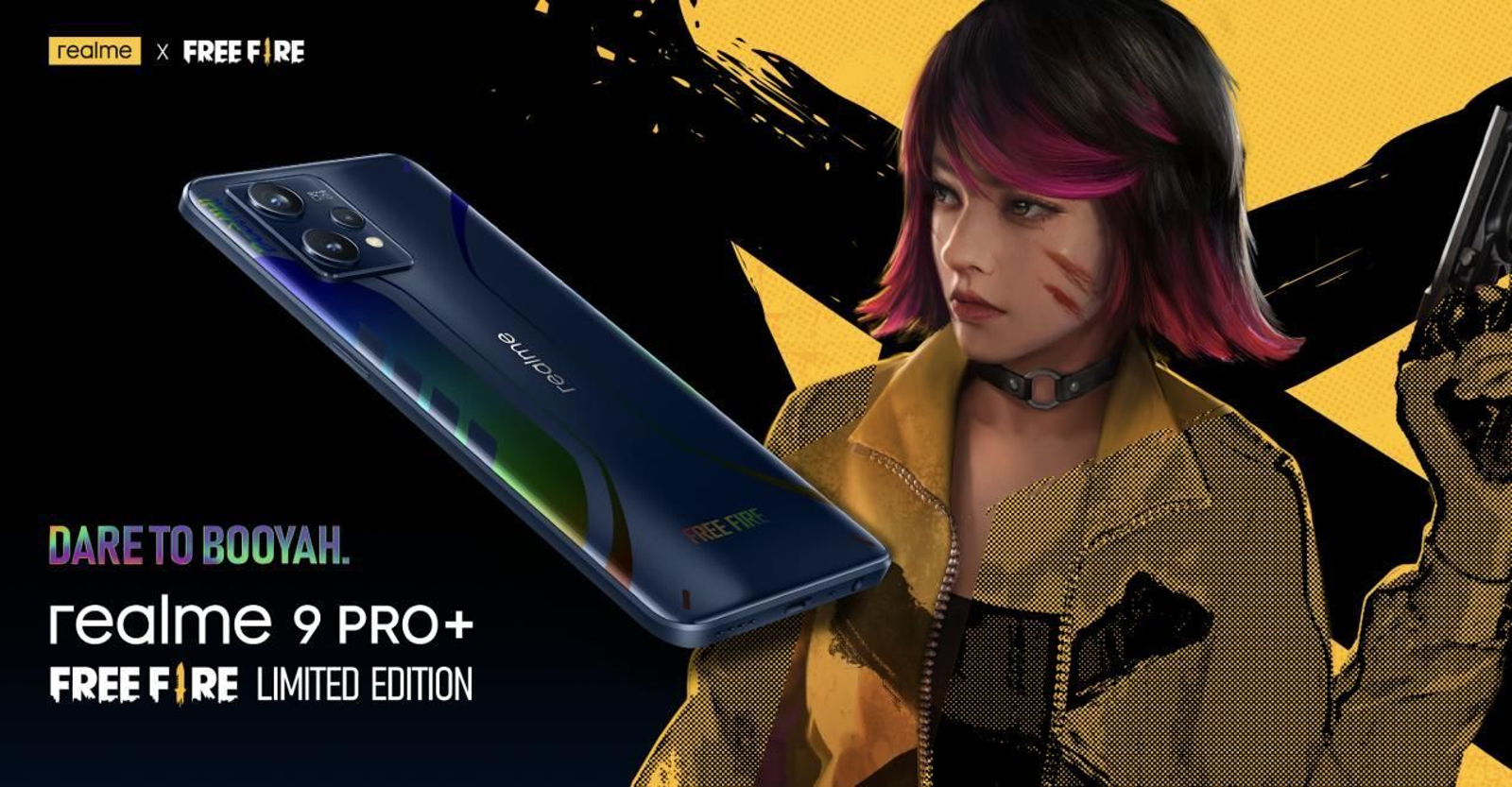 Edición limitada del Realme 9 Pro+ dedicada al videojuego 'Free Fire'