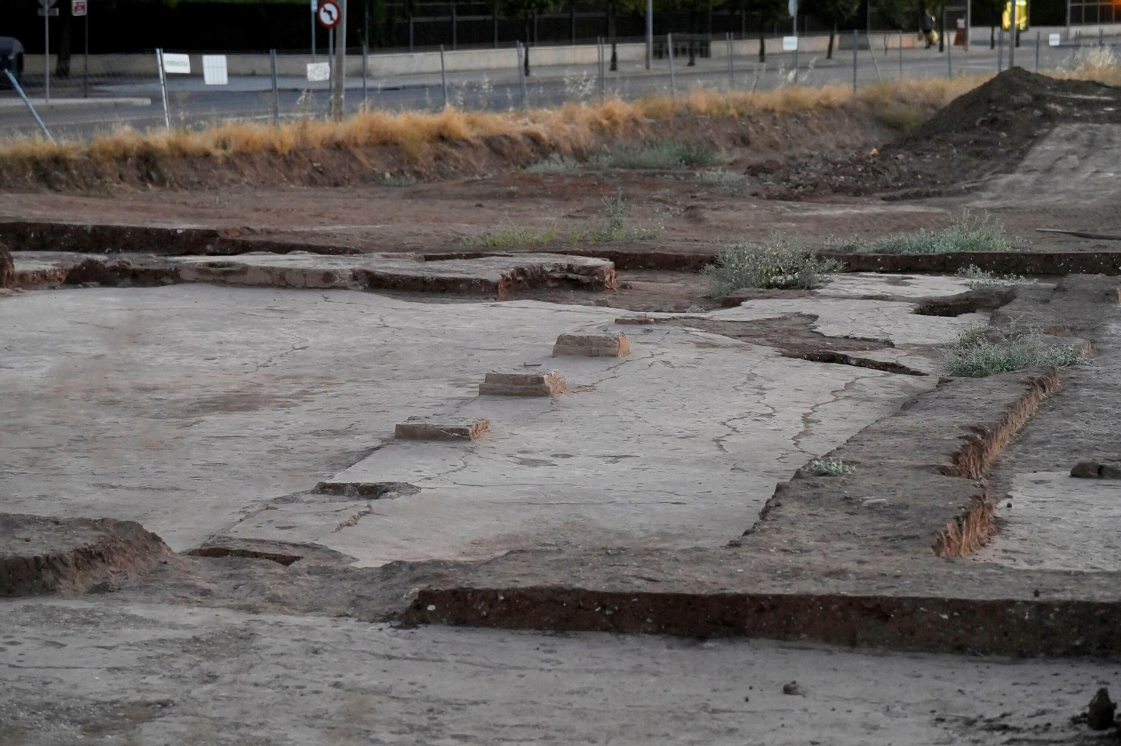 Imagen de los restos hallados en las obras de la Ronda Norte