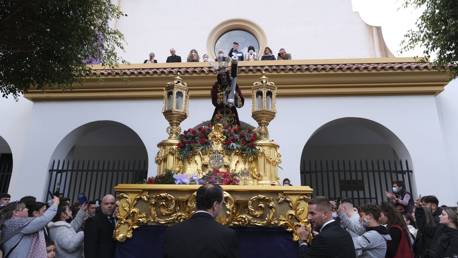 Procesión del Encuentro en Almería, en imágenes.