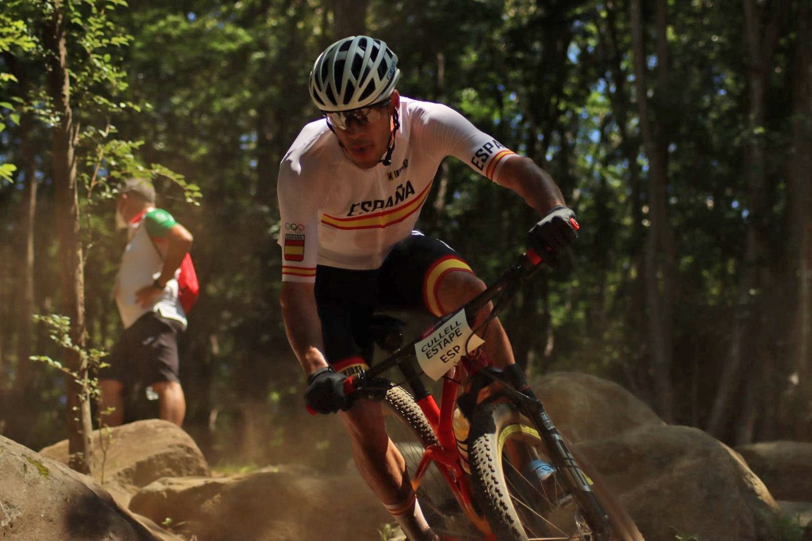 David Valero entrena en el circuito olímpico de Tokio