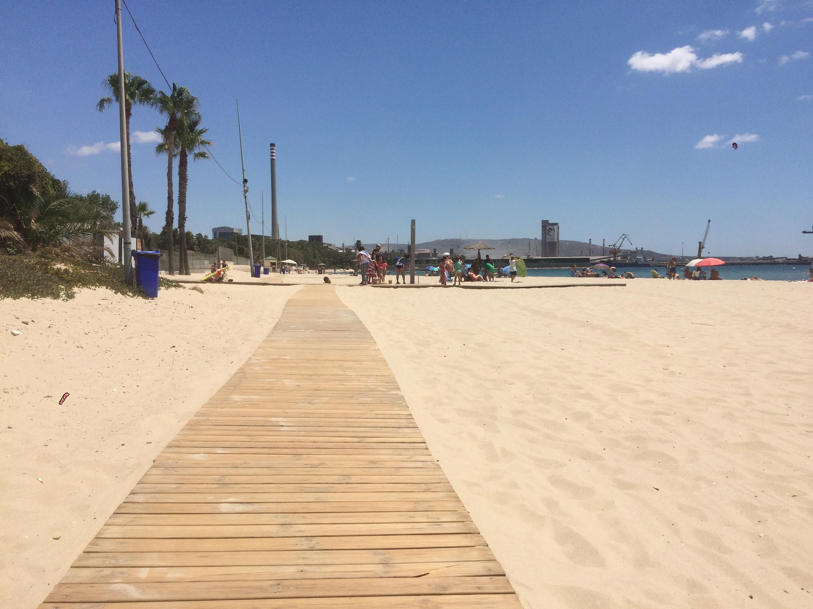 La playa de Palmones.