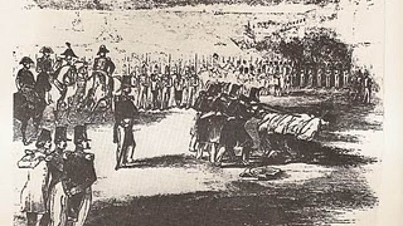 Fusilamiento de los Coloraos el 24 de agosto de 1824