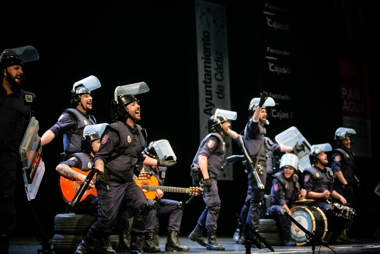 La chirigota "Jarabe de Palo"