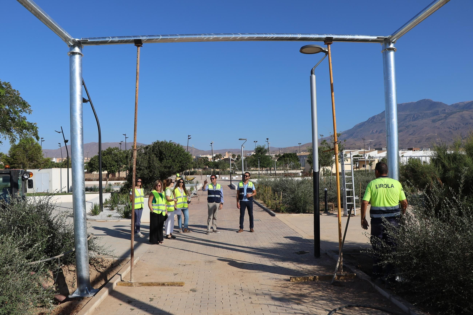 Sombreado del parque.