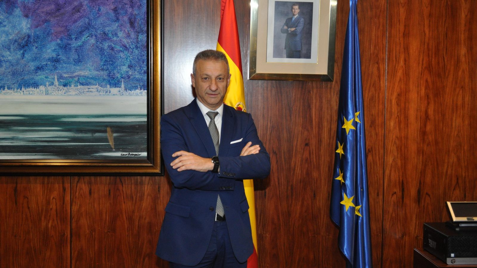 Francisco Toledo, presidente de Puertos del Estado en su despacho.