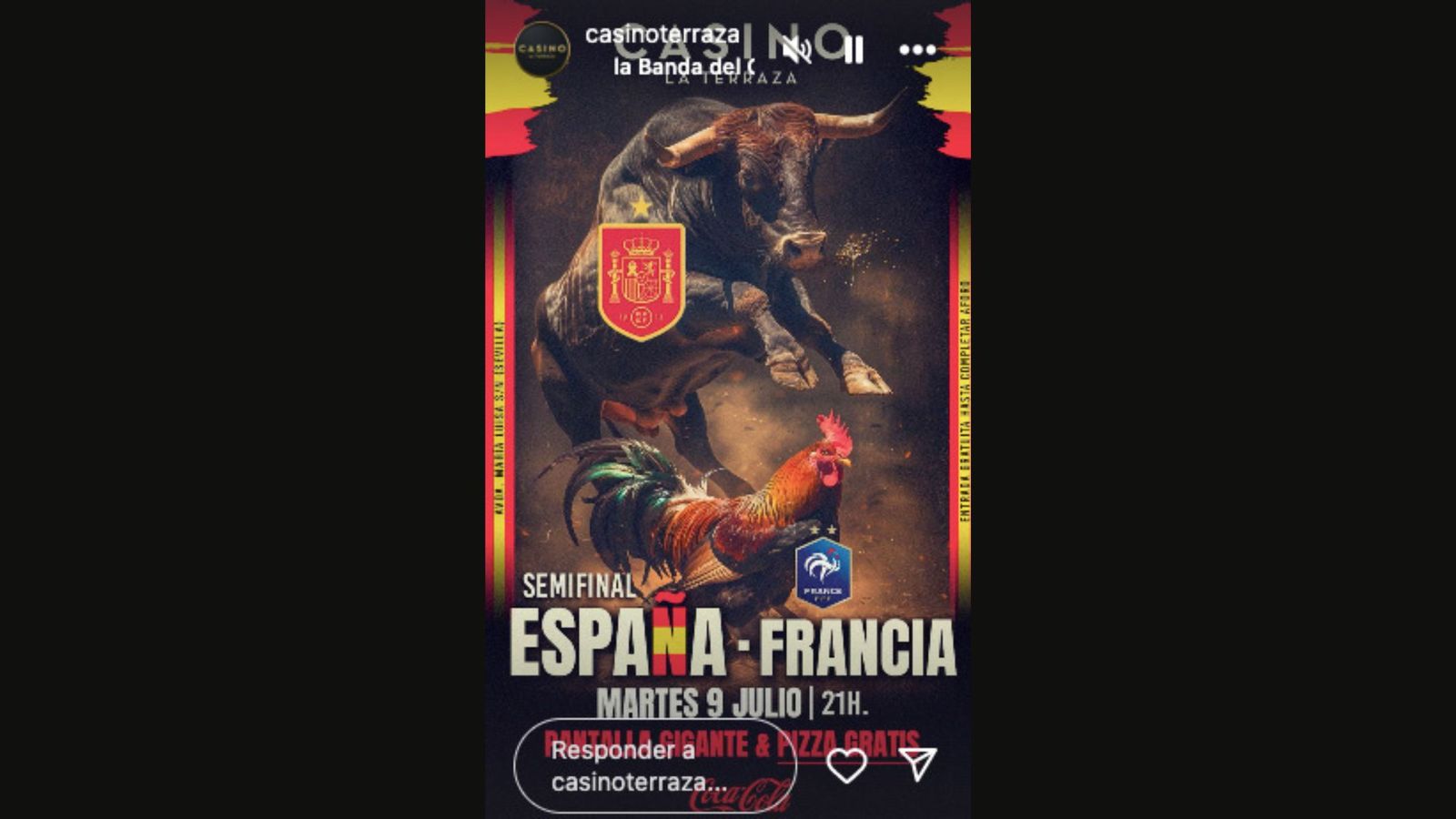 Información sobre la noche de la semifinal España - Francia en Casino