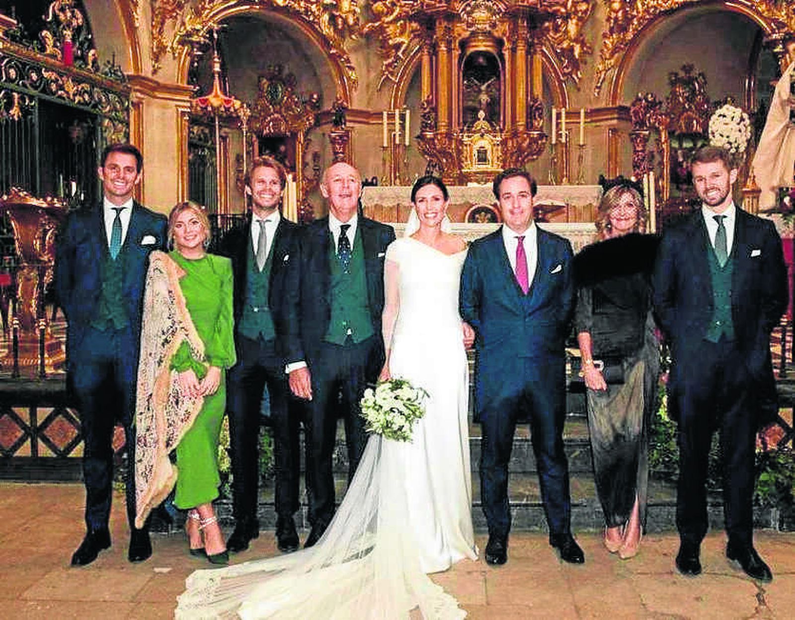 Juan Perez-Hickman, Nuria Terol, Juan y Rocío Pérez-Hickman,Juan Pemán, Pilar Barceló y Álvaro Pérez-Hickman.