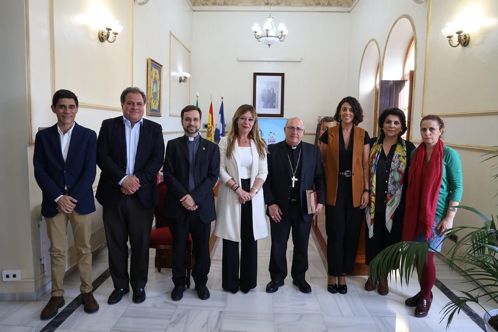 Visita del obispo de Huelva a San Juan del Puerto. Visita del obispo de Huelva a San Juan del Puerto.