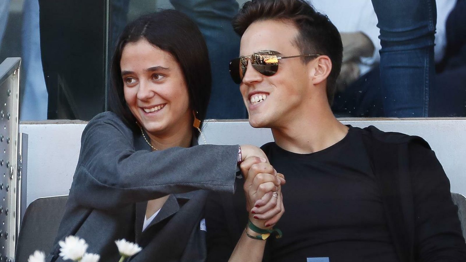 Victoria Federica, con su novio, el torero Gonzalo Caballero.