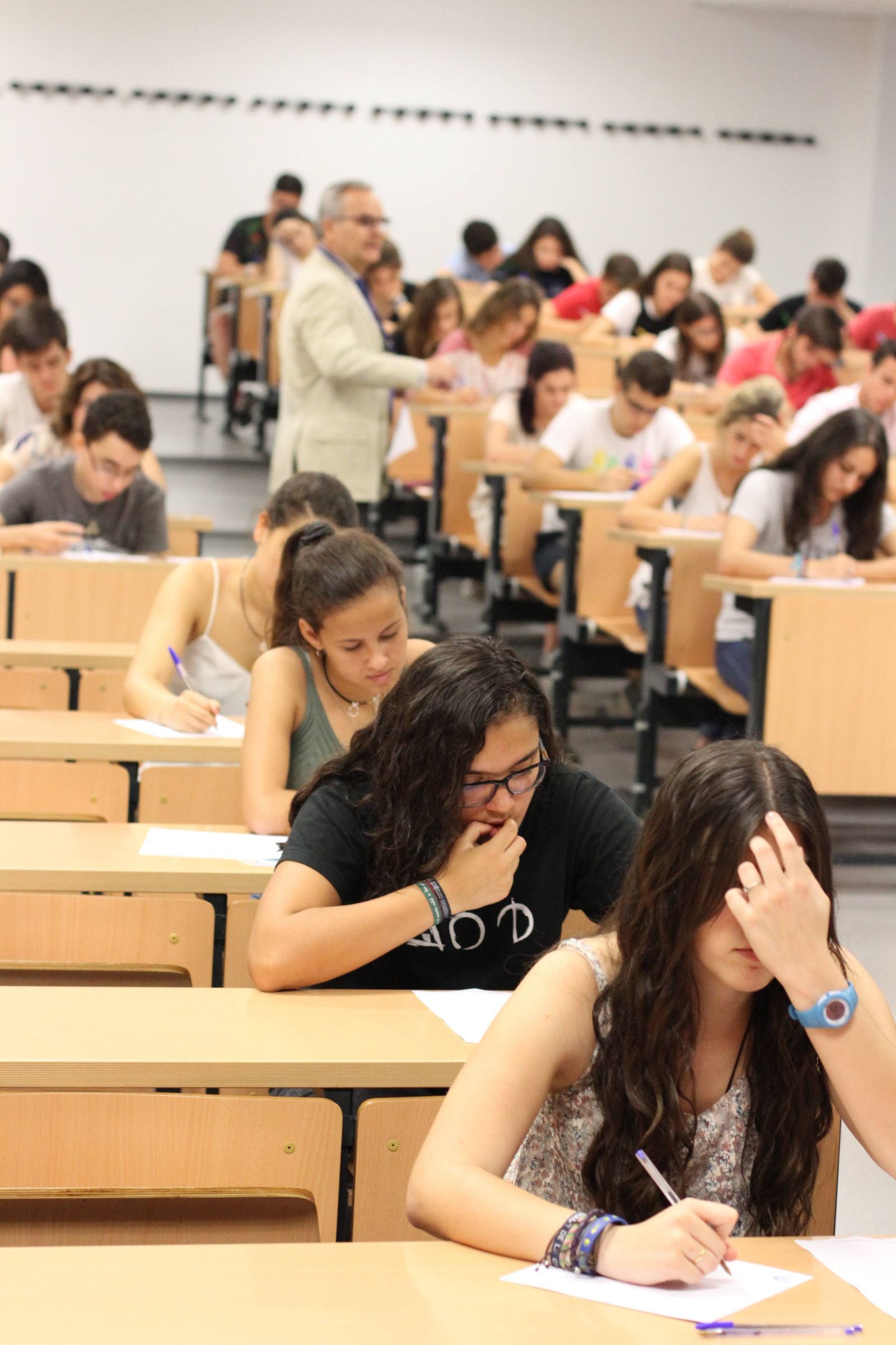 Un momento de la prueba de Selectividad en Sevilla