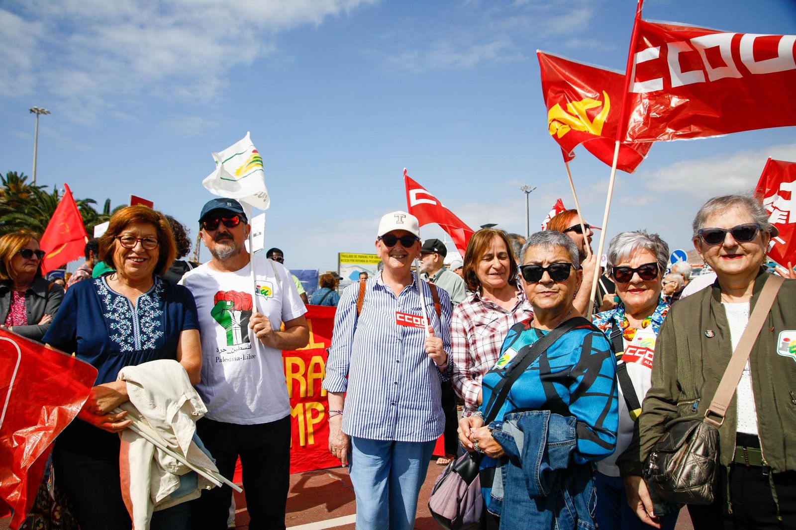 Las imágenes de la manifestaciones del 1 mayo en Almería, Día del Trabajador