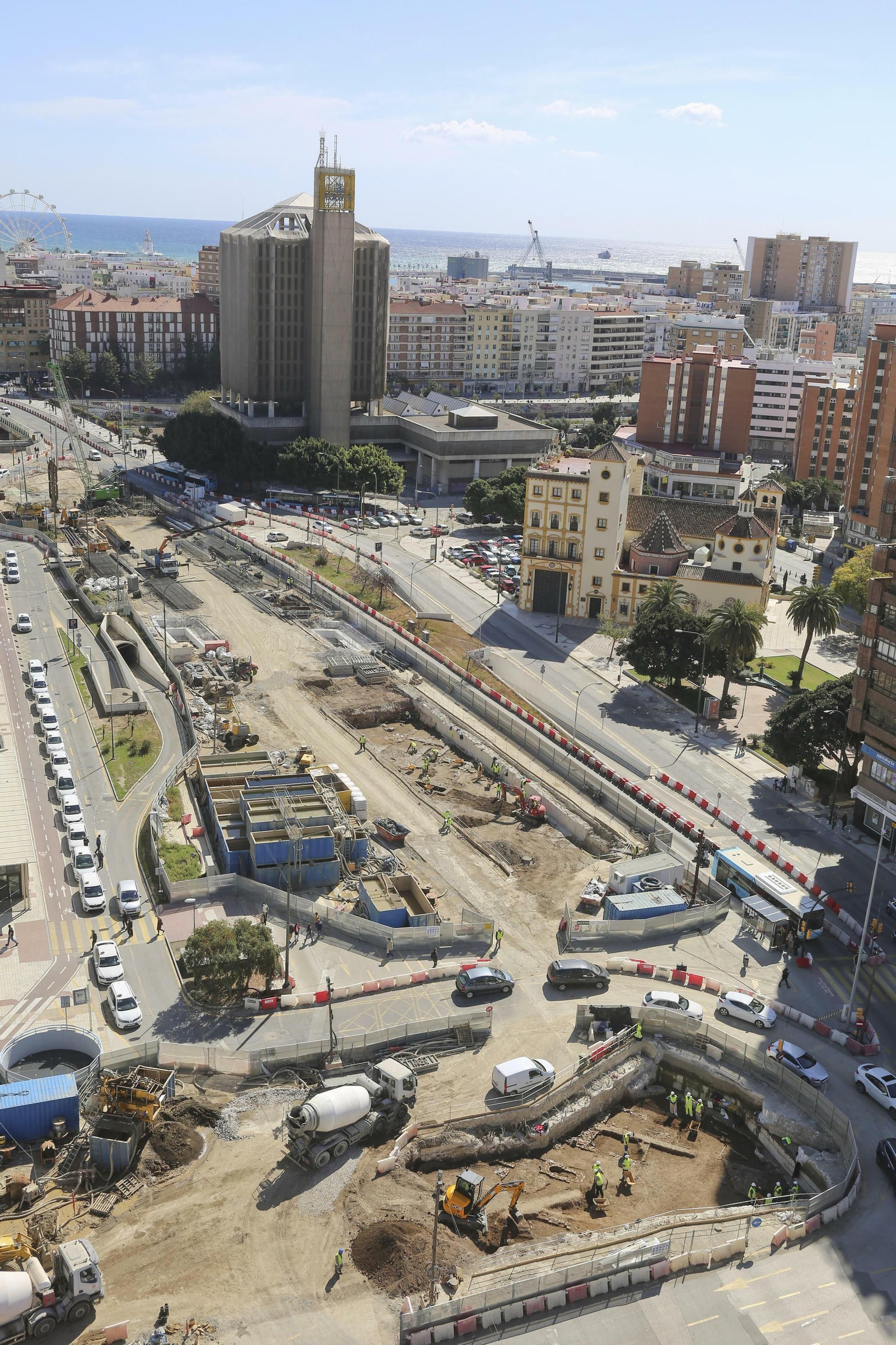 Fotos de las obras del Metro de Málaga