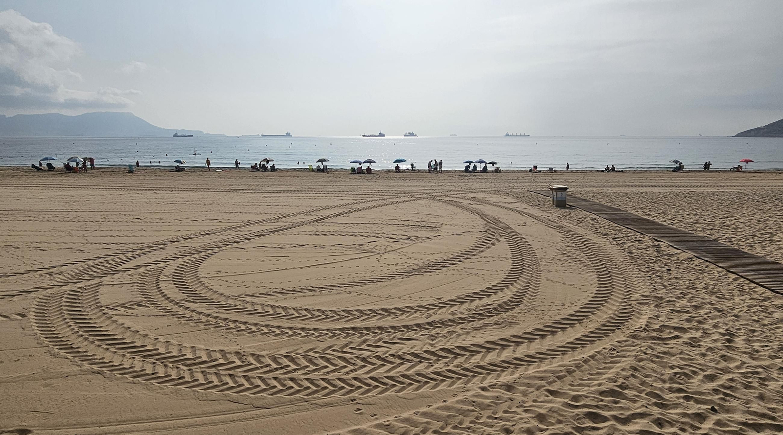 Fotos de un sábado en la playa de Getares de Algeciras
