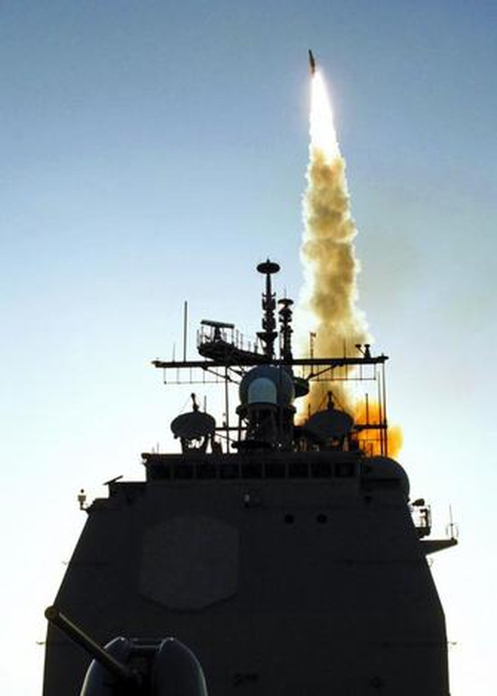 Imagen de la Marina que muestra el lanzamiento del misil.