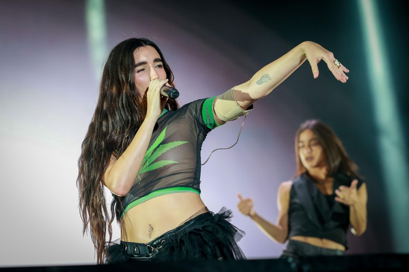 La cantante jerezana Judeline durante su actuación en el Concert Music de Chiclana