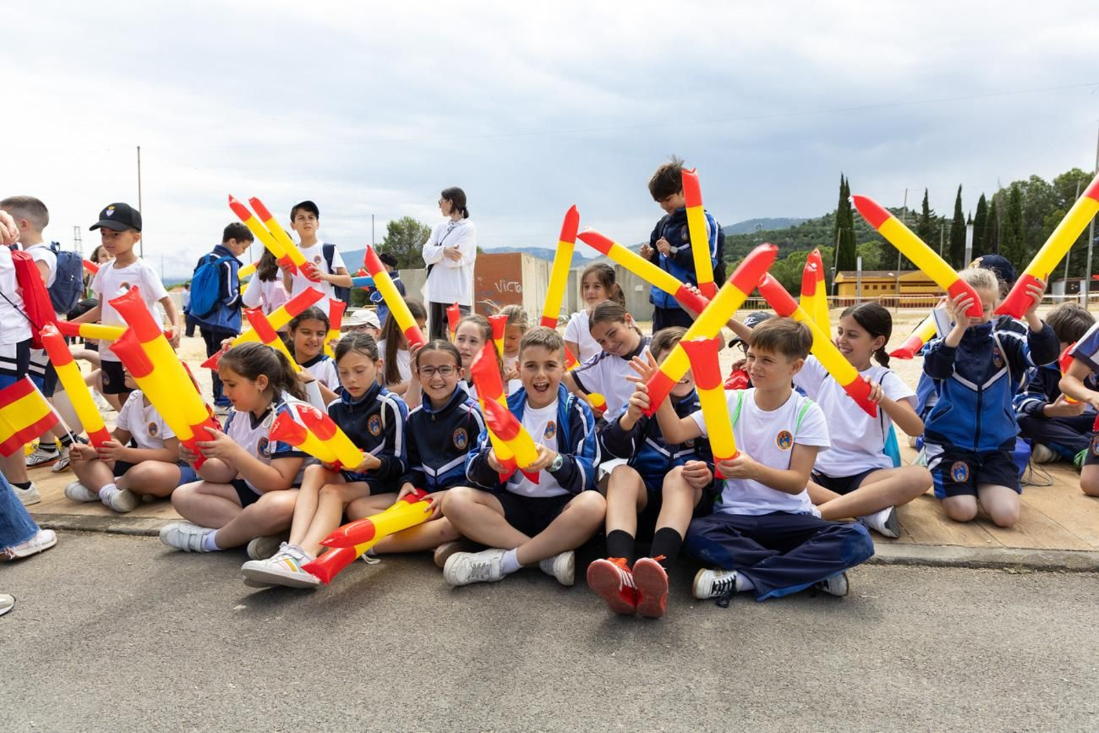 Exhibición de la Patrulla Aspa del Ejército del Aire y del Espacio con motivo del 1.200 aniversario de la capitalidad de Jaén