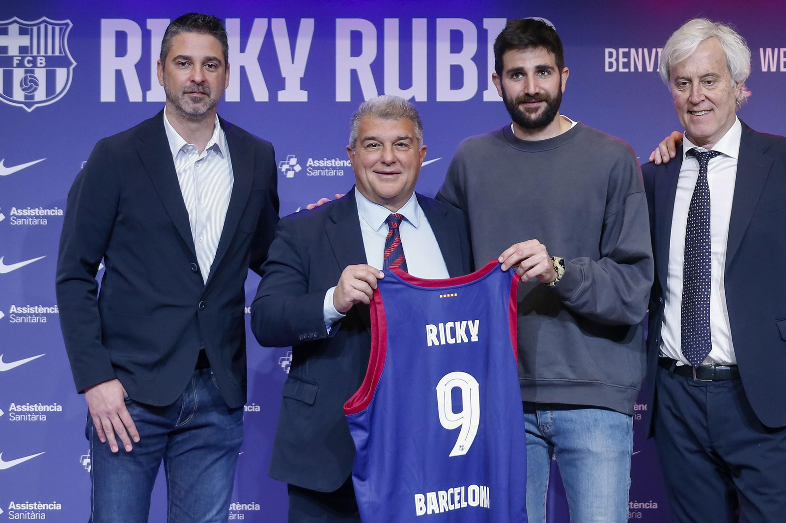Ricky Rubio, en su presentación.