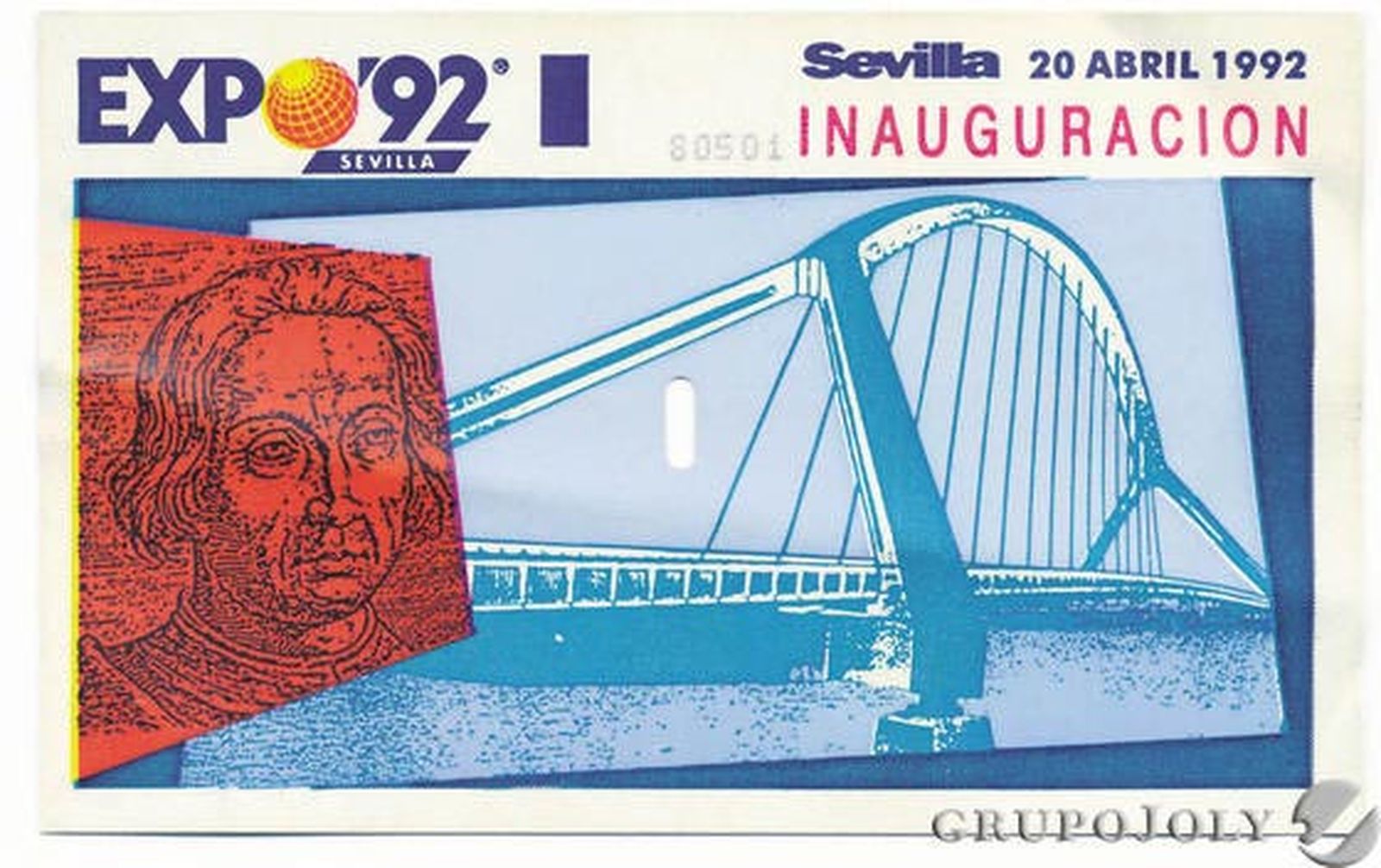 Entrada para la jornada inaugural de la Expo.