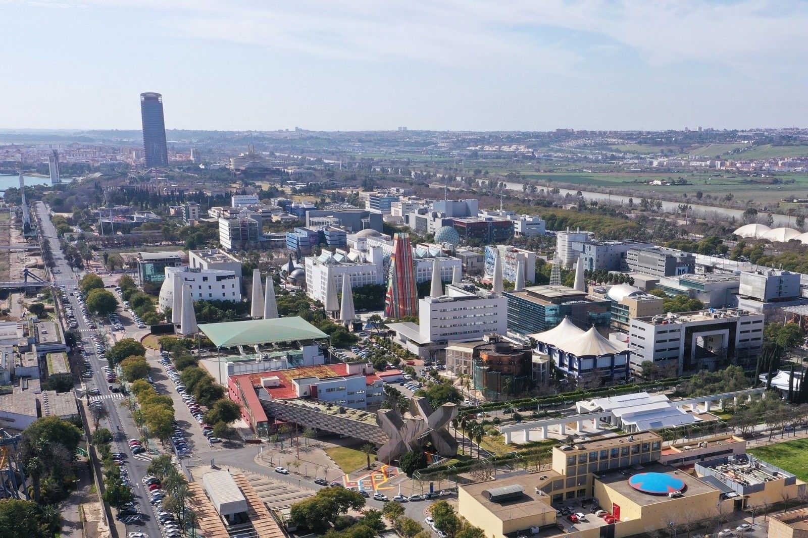 Una vista aérea de Sevilla TechPark.