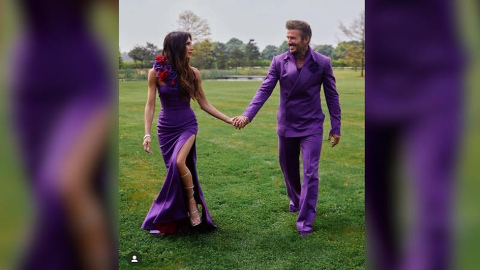 Así celebran David y Victoria Beckham sus bodas de plata