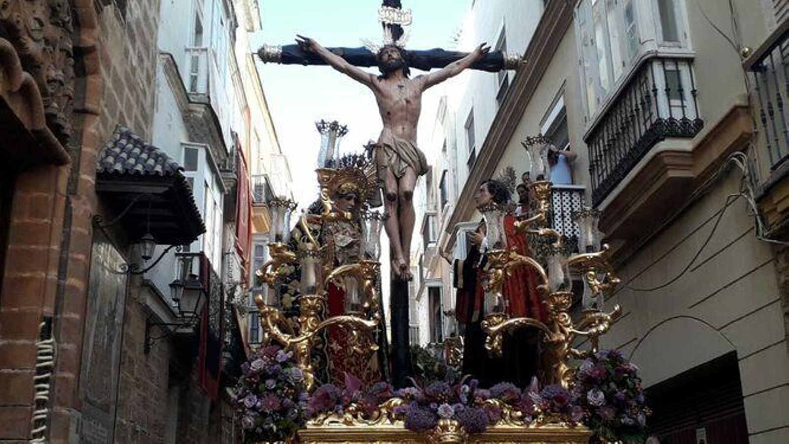 El Cristo de la Expiración, en su salida extraordinaria de agosto de 2019. El Cristo de la Expiración, en su salida extraordinaria de agosto de 2019.