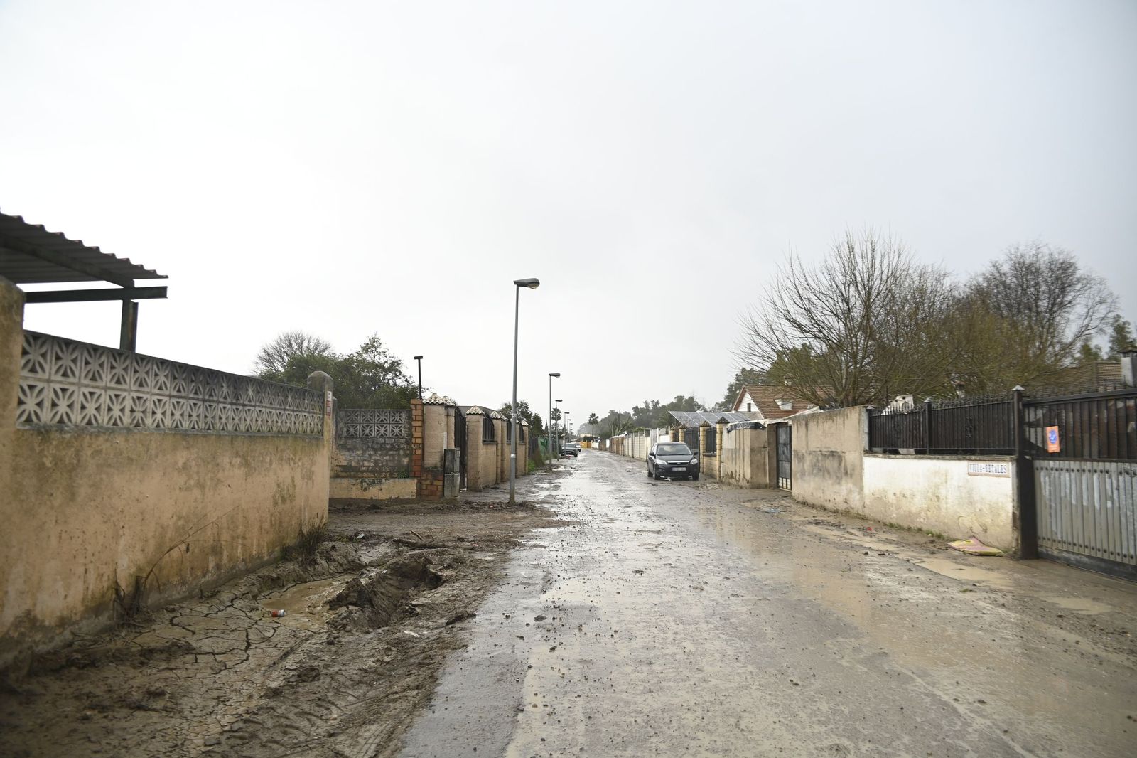 Parcelas de Guadalvalle siguen anegadas por el barro un mes después de las inundaciones