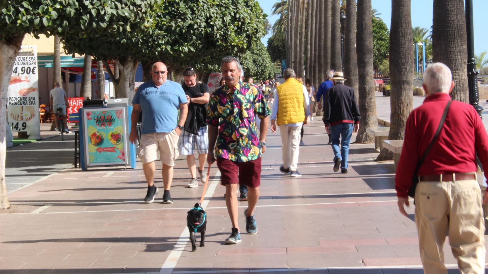 Vista del paseo marítimo de Marbella.