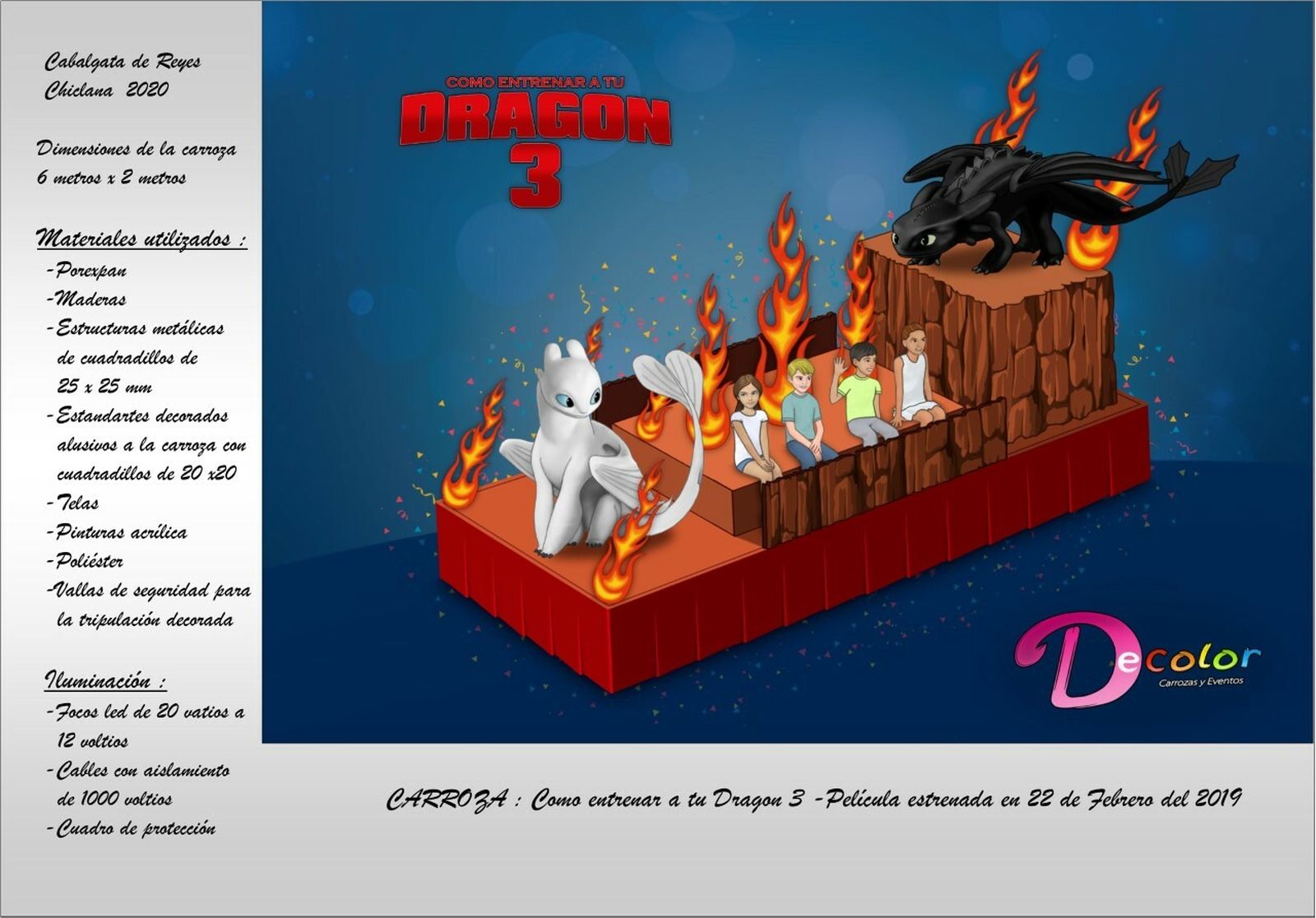 Los bocetos de las carrozas de la Cabalgta de Chiclana