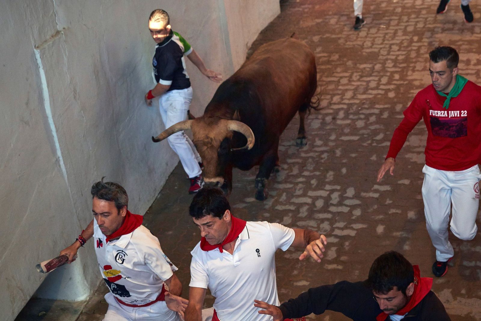 El quinto encierro de los Sanfermines, en imágenes