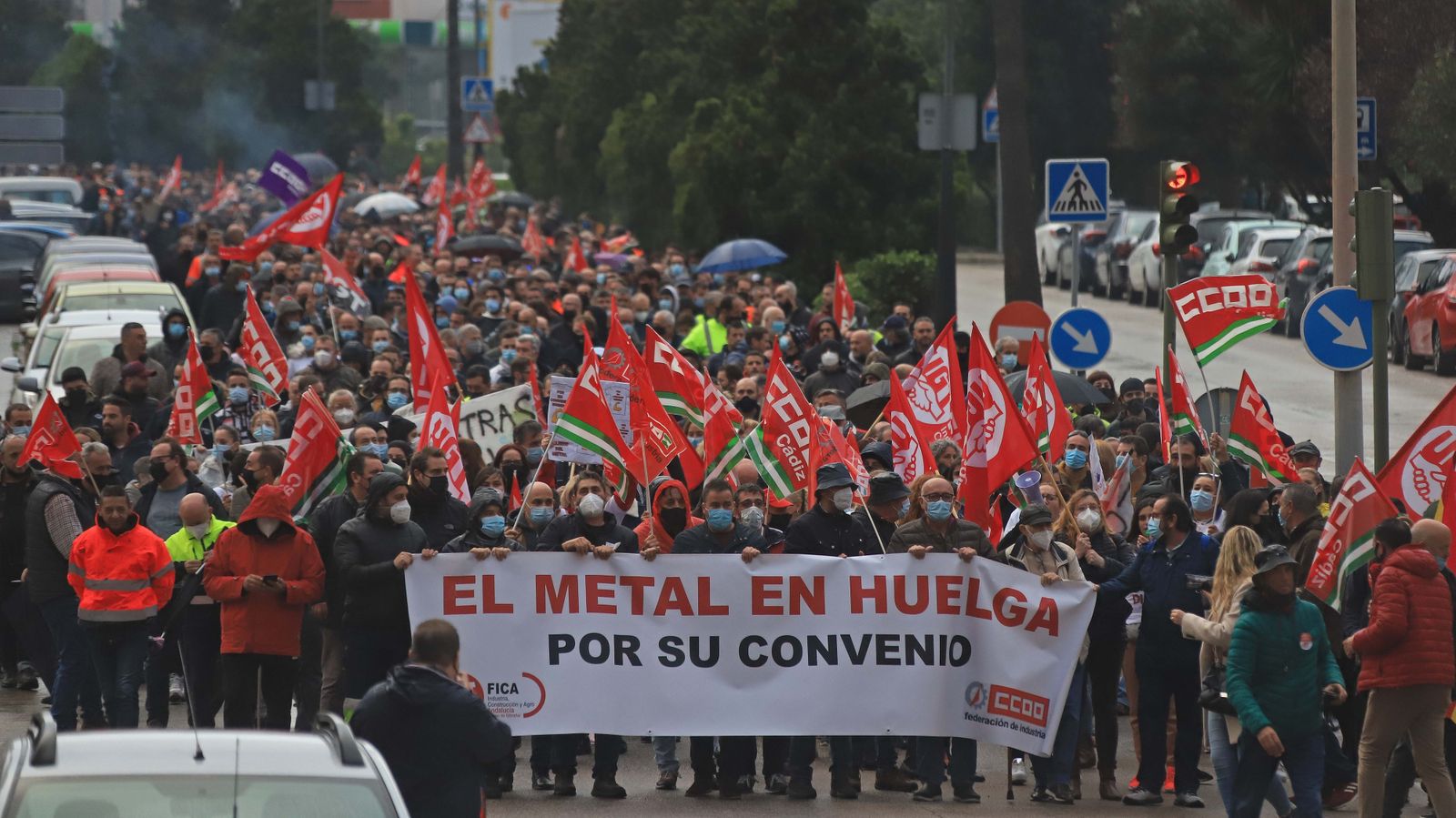 Fotos de la manifestación del metal en Algeciras