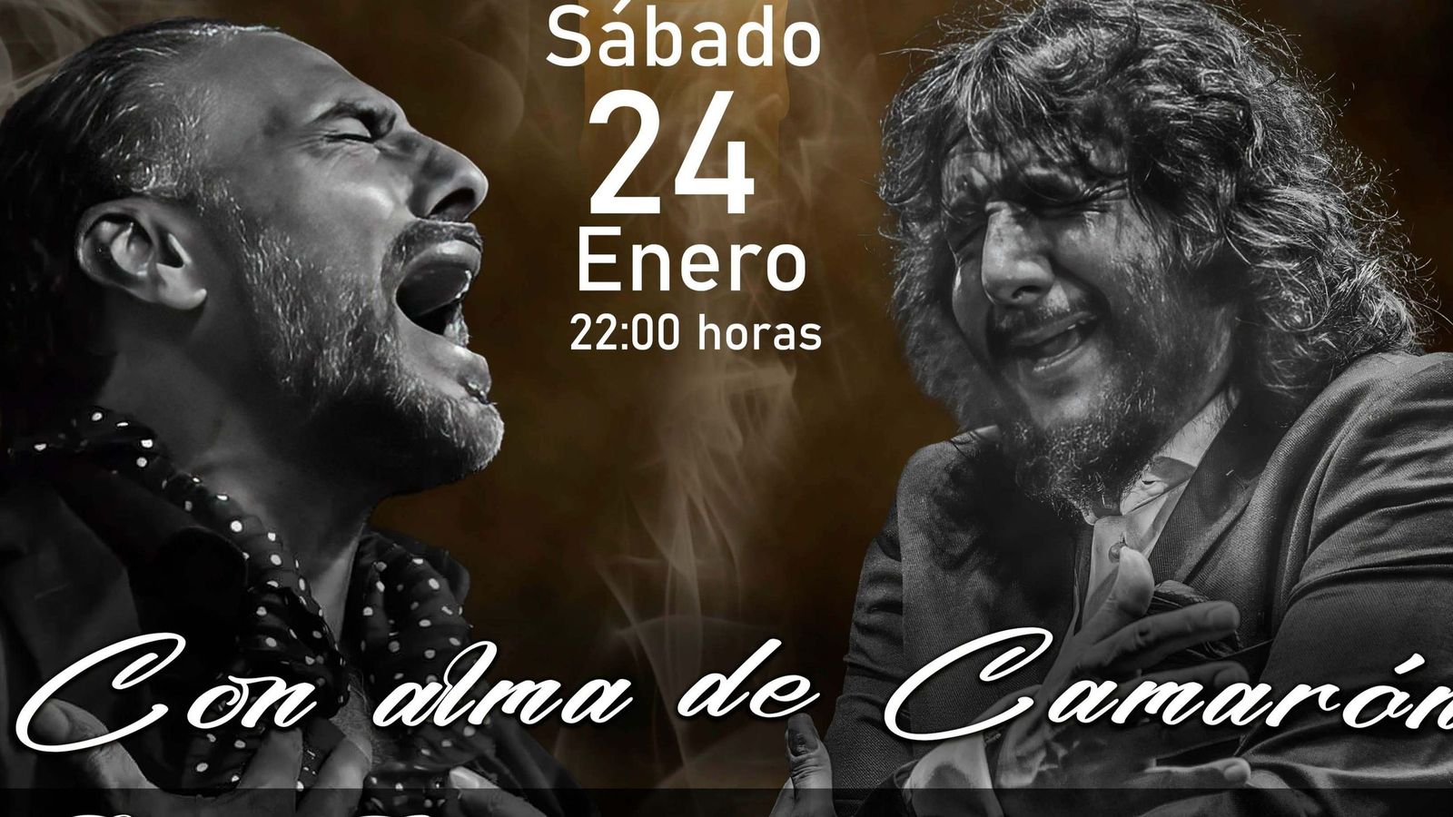 Cartel del recital de Pedro el Granaíno y Antonio Reyes, en La Perla.