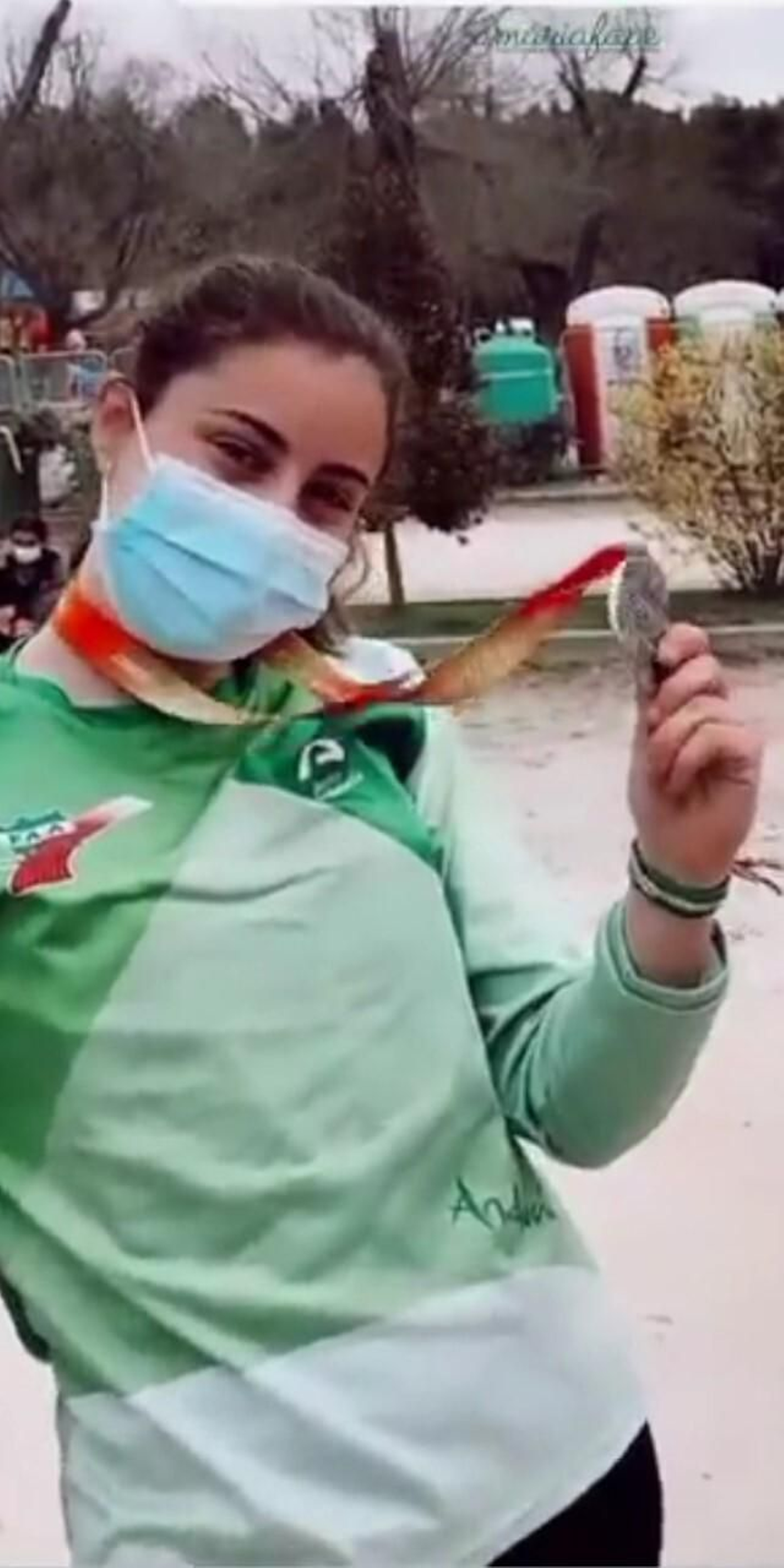 María Forero, con la medalla de plata conquistada en tierras madrileñas.